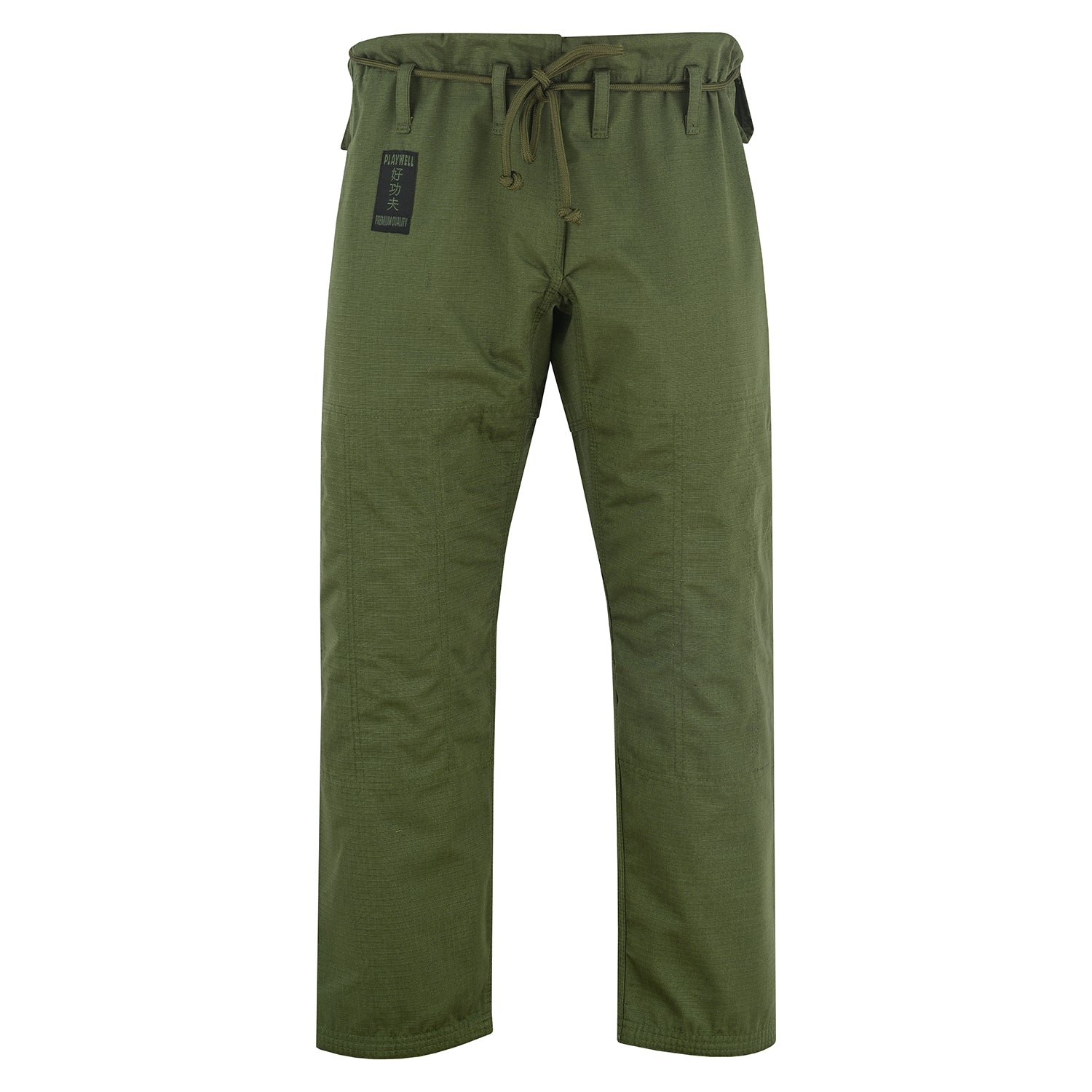 Playwell Adults Mens Pro Elite BJJ Jiu Jitsu Gi - Military Green