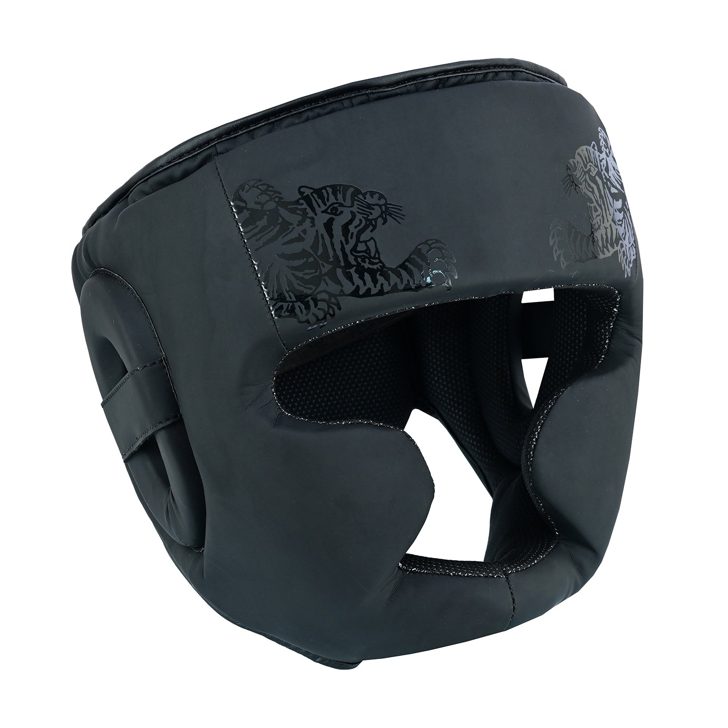 Muay Thai Boxing Twin Tiger Matte Black Head Guard
