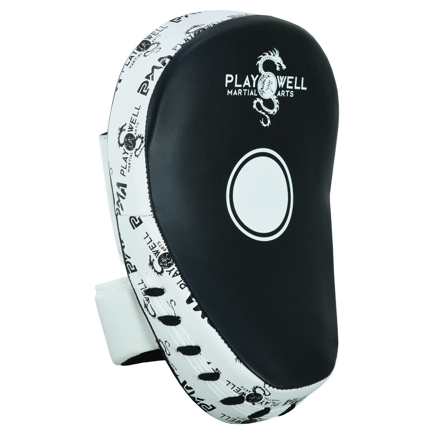 Playwell Elite Light Curved Leather "Logos"  Boxing Focus Pads