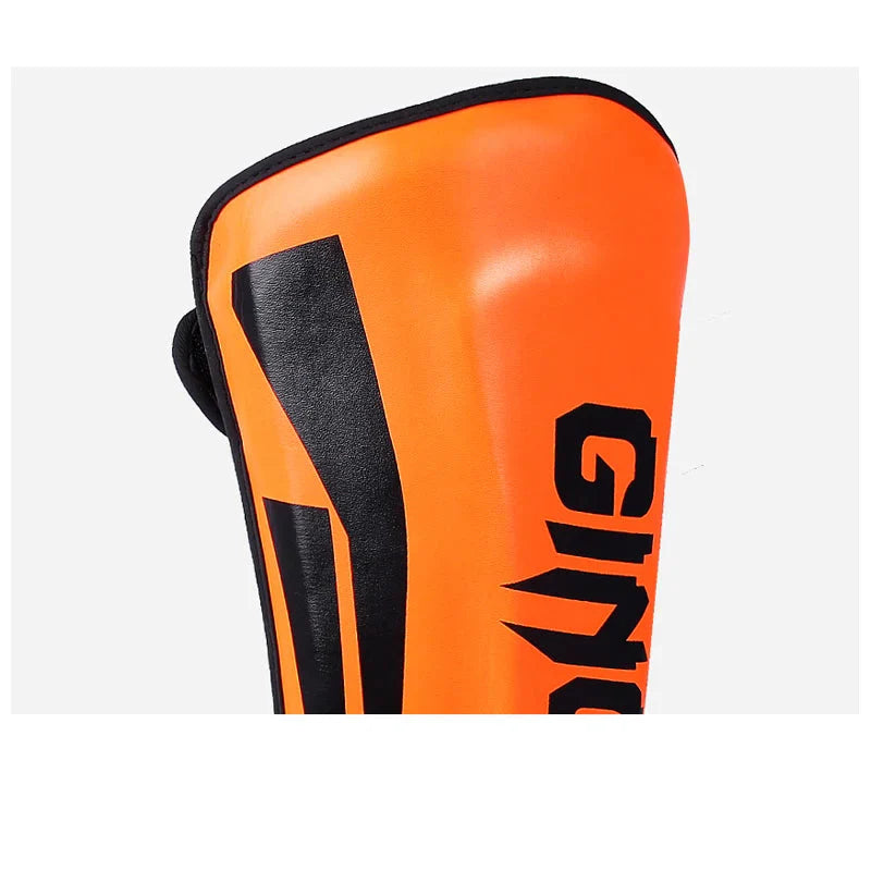 NNEOBA Mixed Martial Arts Shin Guards Protection Pads Orange-1