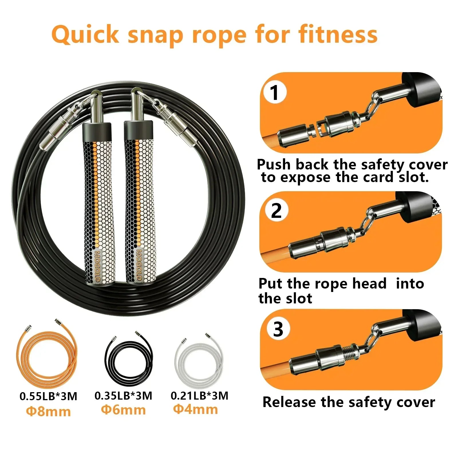 Weighted Jump Rope for Fitness and Boxing-3