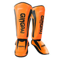 NNEOBA Mixed Martial Arts Shin Guards Protection Pads Orange-0
