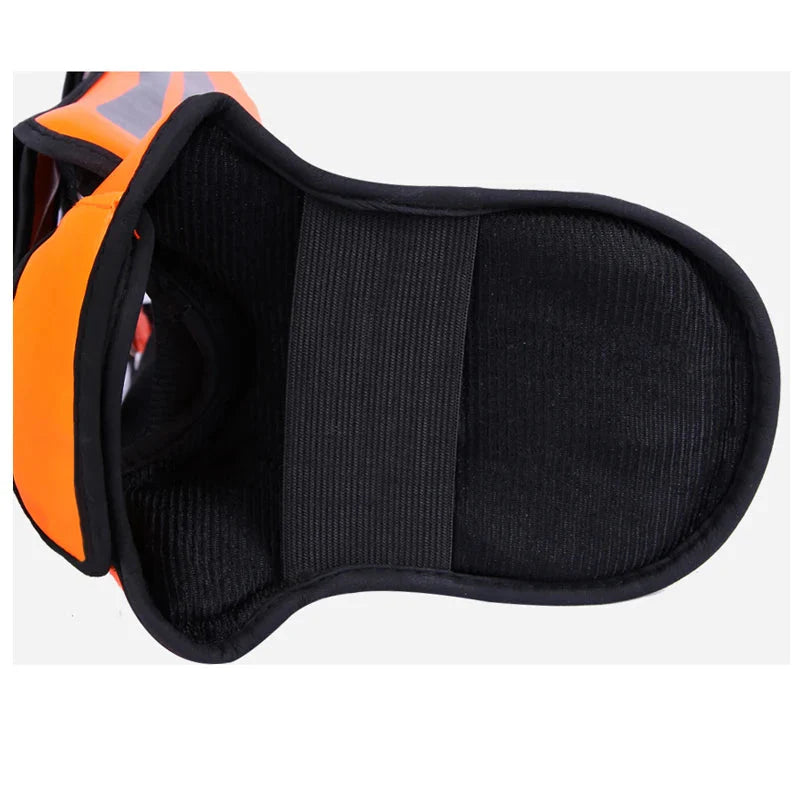 NNEOBA Mixed Martial Arts Shin Guards Protection Pads Orange-3