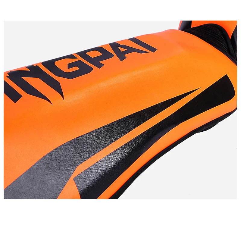 NNEOBA Mixed Martial Arts Shin Guards Protection Pads Orange-2
