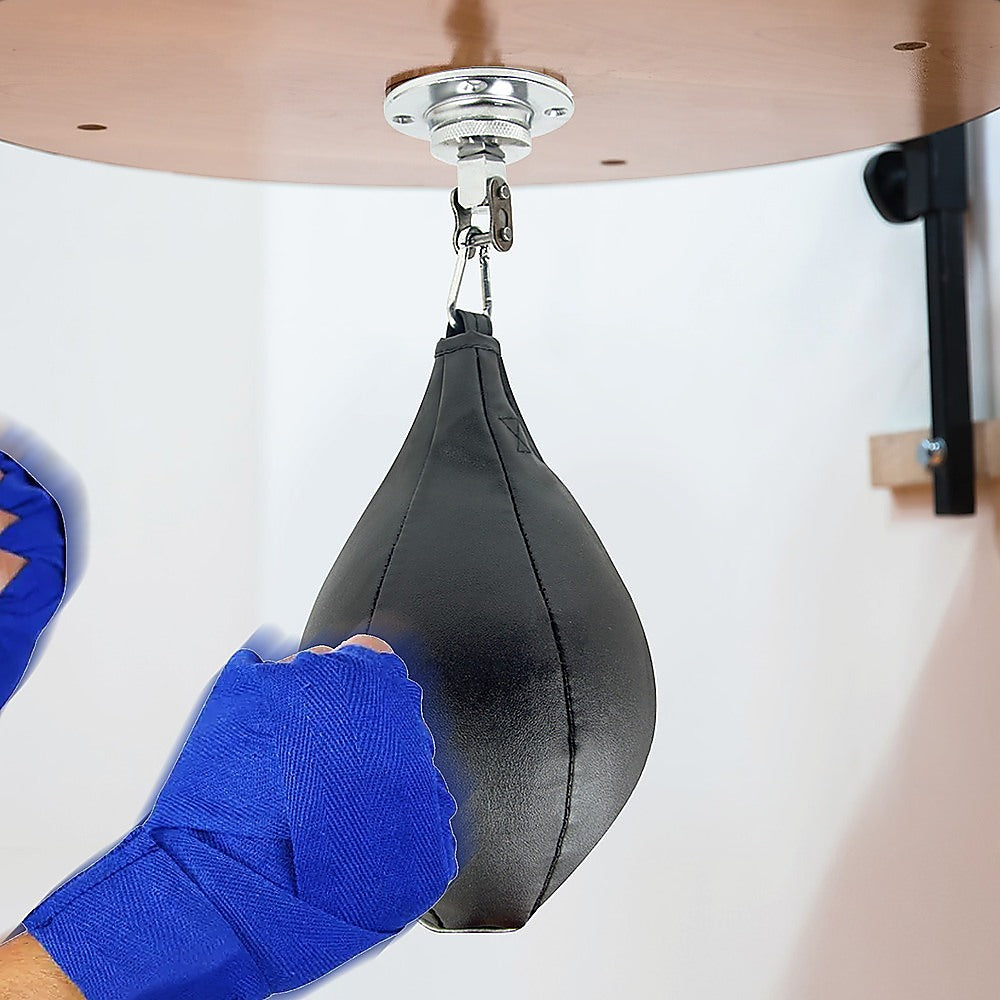 NNEDSZ Boxing Speed Bag PU Leather MMA Punching Focus Bag Muay Thai Training Speed-1