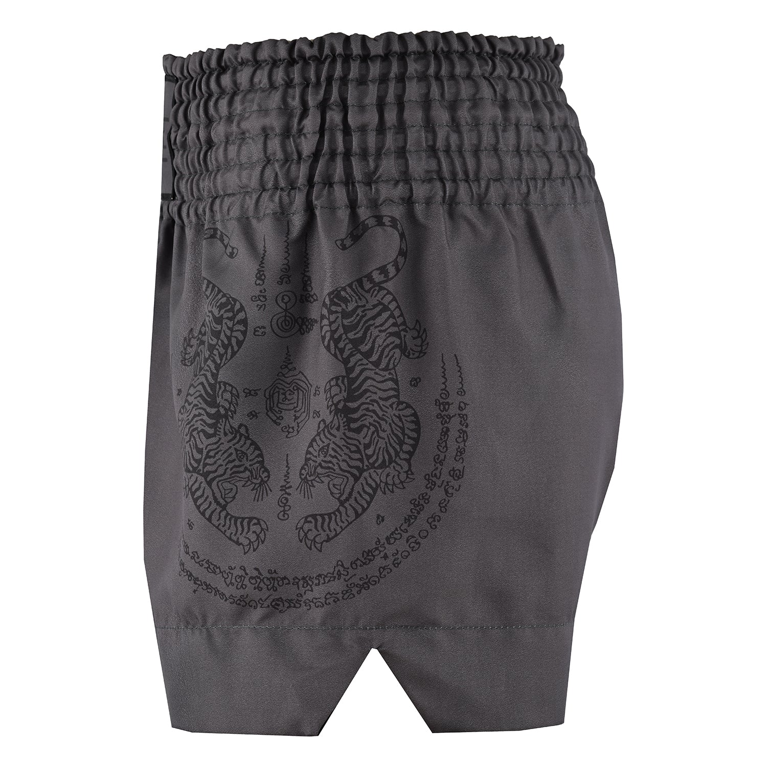 Twin Tiger Satin Muay Thai Competition Fight Shorts  - Grey