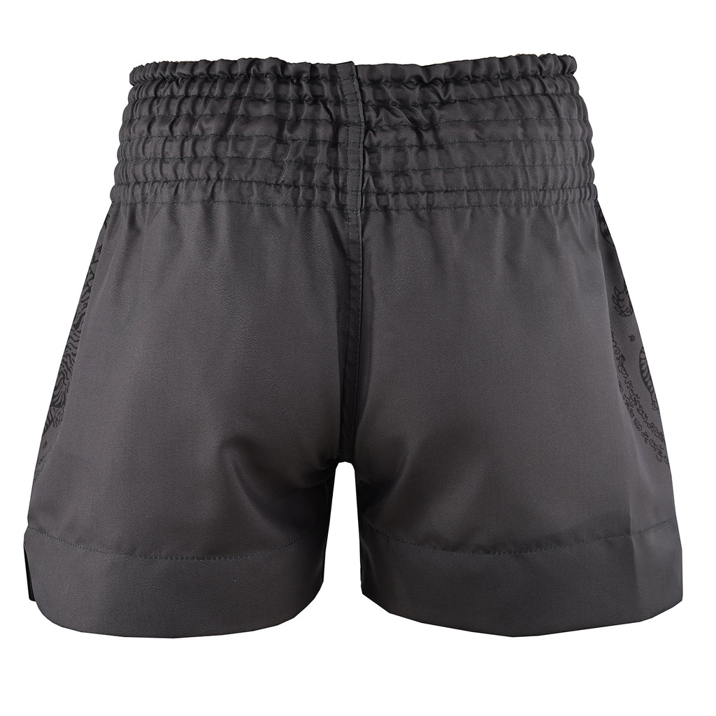 Twin Tiger Satin Muay Thai Competition Fight Shorts  - Grey
